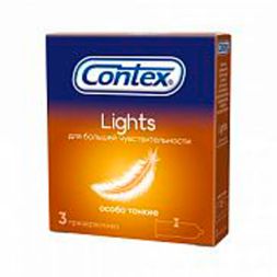 Contex Презервативы Lights Особо Тонкие, 3 шт